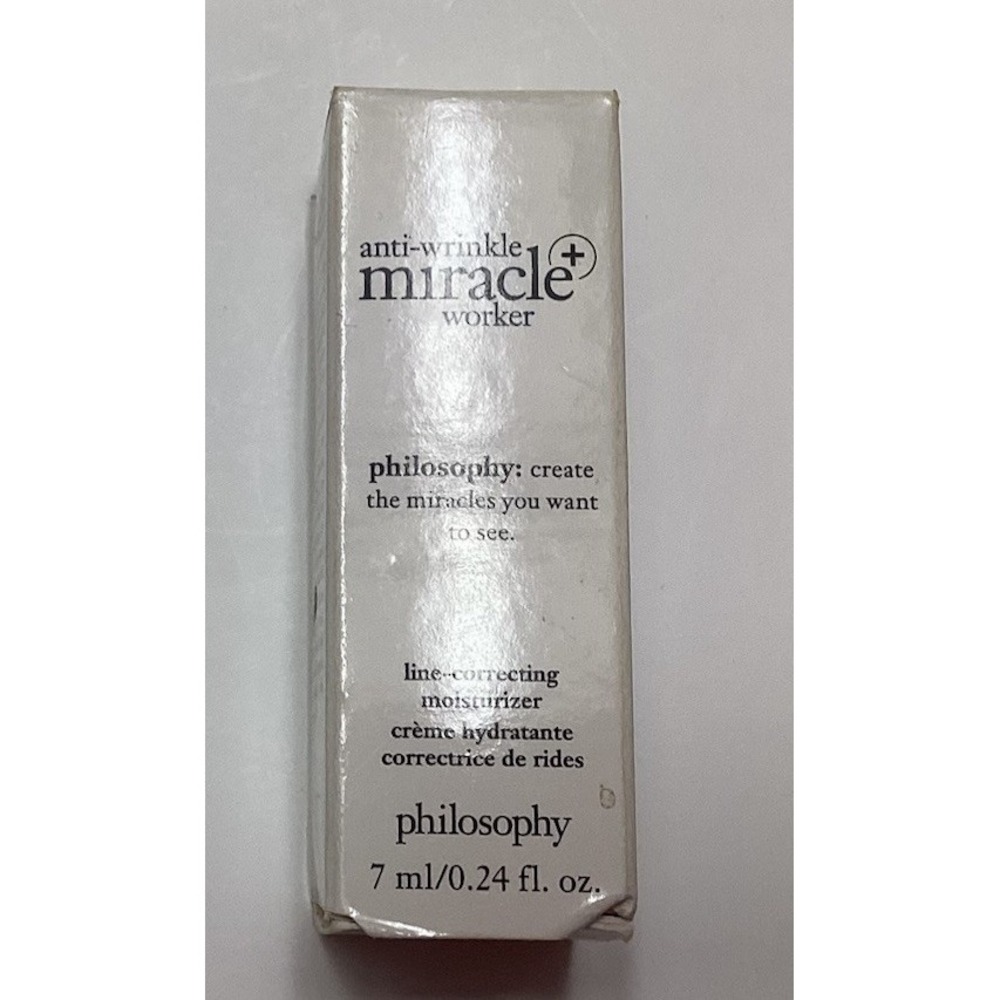 Philosophy Anti-Wrinkle Miracle Worker Moisturizer Travel Sample New‎ 7ml .24oz